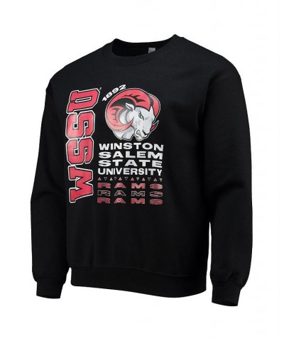 Men's Black Winston-Salem State Rams Pullover Sweatshirt $22.50 Sweatshirt