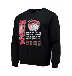 Men's Black Winston-Salem State Rams Pullover Sweatshirt $22.50 Sweatshirt