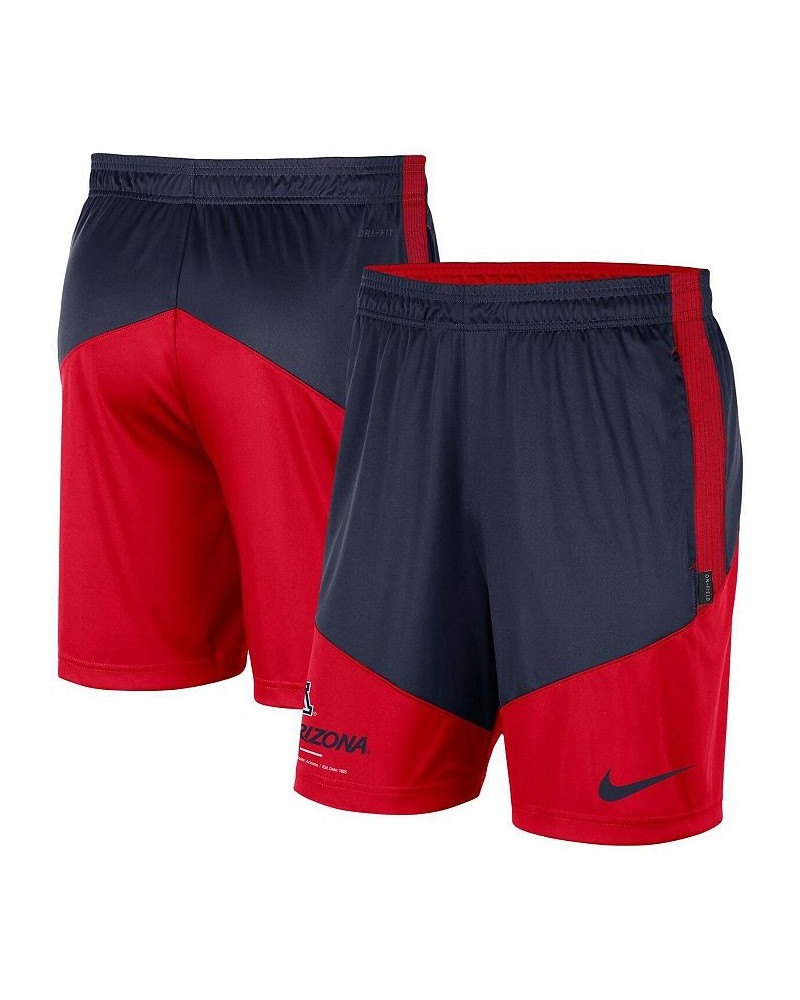 Men's Navy, Red Arizona Wildcats Team Performance Knit Shorts $23.10 Shorts