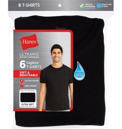 Men's Ultimate 6pk. Crewneck T-Shirts Black $18.29 Undershirt