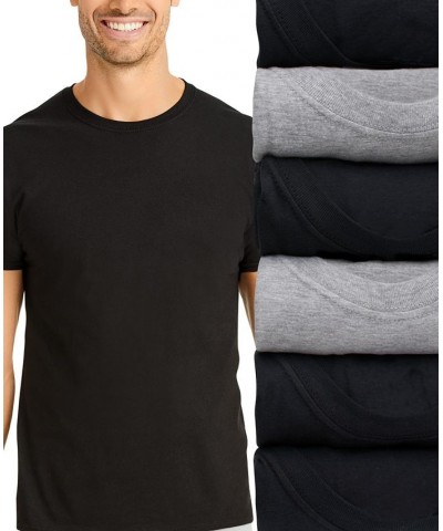 Men's Ultimate 6pk. Crewneck T-Shirts Black $18.29 Undershirt