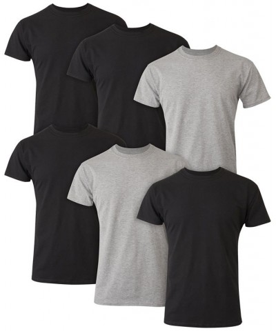 Men's Ultimate 6pk. Crewneck T-Shirts Black $18.29 Undershirt