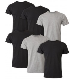 Men's Ultimate 6pk. Crewneck T-Shirts Black $18.29 Undershirt