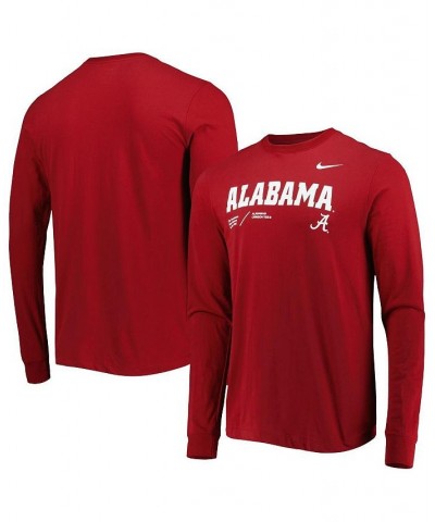 Men's Crimson Alabama Crimson Tide Team Practice Performance Long Sleeve T-shirt $27.49 T-Shirts