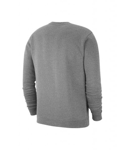 Men's Heather Gray Brazil National Team Lockup Club Pullover Sweatshirt $36.75 Sweatshirt