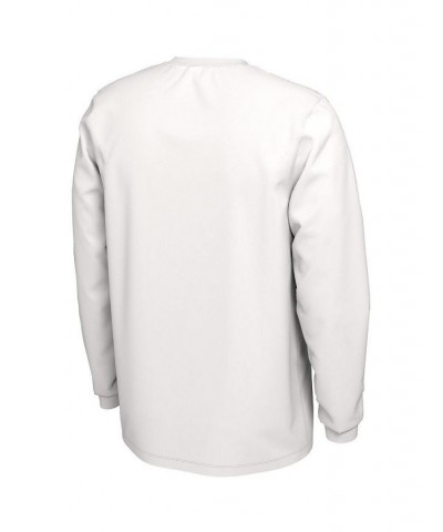 Men's White West Virginia Mountaineers Ball In Bench Long Sleeve T-shirt $17.20 T-Shirts