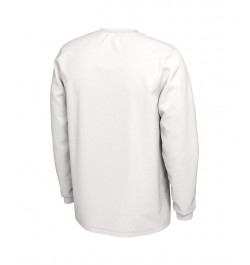 Men's White West Virginia Mountaineers Ball In Bench Long Sleeve T-shirt $17.20 T-Shirts