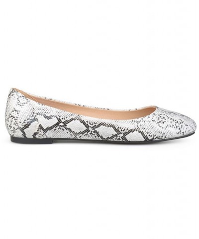 Women's Comfort Kavn Flats White $36.80 Shoes