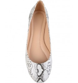 Women's Comfort Kavn Flats White $36.80 Shoes