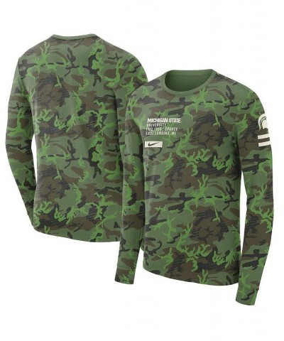 Men's Camo Michigan State Spartans Military-Inspired Long Sleeve T-shirt $25.48 T-Shirts