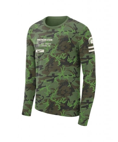 Men's Camo Michigan State Spartans Military-Inspired Long Sleeve T-shirt $25.48 T-Shirts