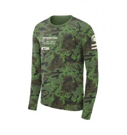 Men's Camo Michigan State Spartans Military-Inspired Long Sleeve T-shirt $25.48 T-Shirts