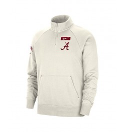 Men's Cream Alabama Crimson Tide Raglan Quarter-Zip Jacket $34.40 Jackets