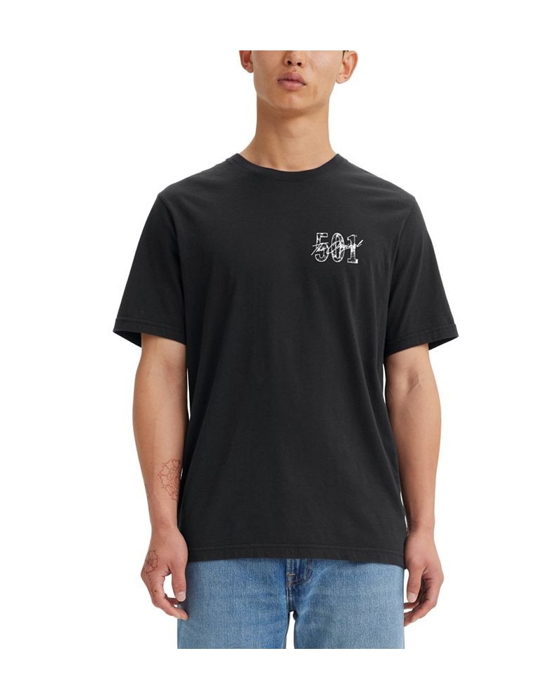 Men's Relaxed-Fit Short-Sleeve Logo T-Shirt Black $15.05 T-Shirts