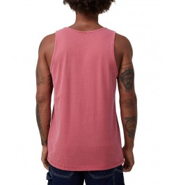 Men's Vacation Sleeveless Tank Top Pink $15.05 T-Shirts