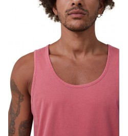 Men's Vacation Sleeveless Tank Top Pink $15.05 T-Shirts