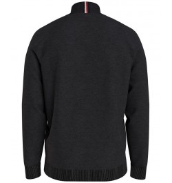 Men's Colorblocked Stripe Full-Zip Sweater Black $20.58 Sweaters