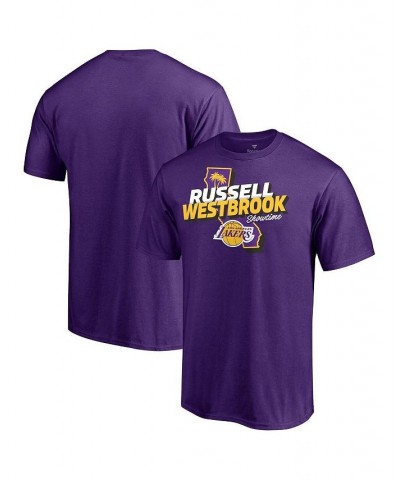 Men's Russell Westbrook Purple Los Angeles Lakers Hometown Collection Player T-shirt $15.64 T-Shirts