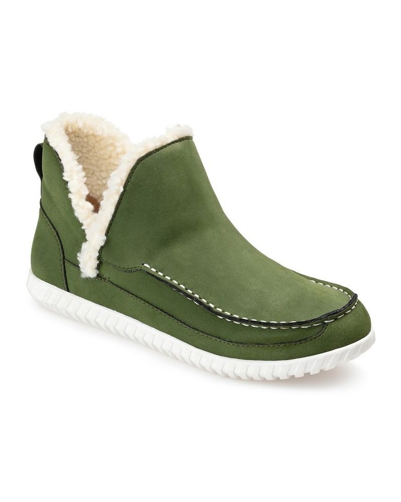 Women's Capreece Slipper Booties Green $53.90 Shoes