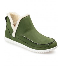 Women's Capreece Slipper Booties Green $53.90 Shoes