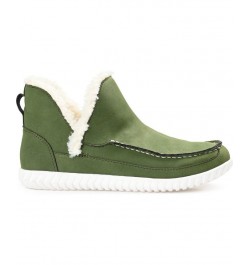 Women's Capreece Slipper Booties Green $53.90 Shoes