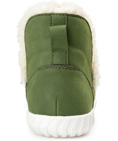 Women's Capreece Slipper Booties Green $53.90 Shoes