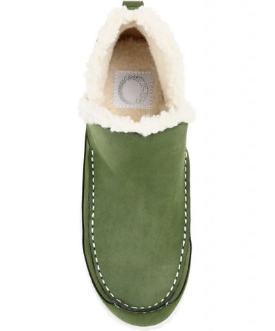 Women's Capreece Slipper Booties Green $53.90 Shoes