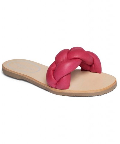 Women's Nellie Braid Slide Sandals PD05 $45.39 Shoes