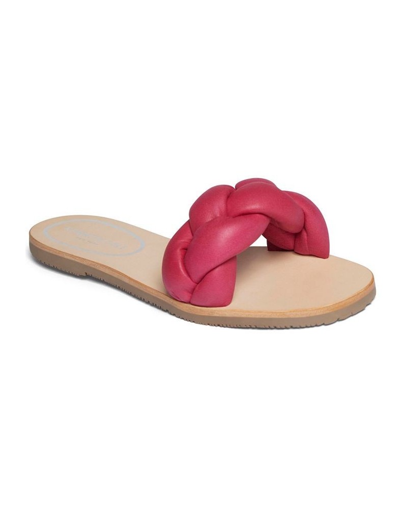 Women's Nellie Braid Slide Sandals PD05 $45.39 Shoes