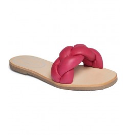 Women's Nellie Braid Slide Sandals PD05 $45.39 Shoes