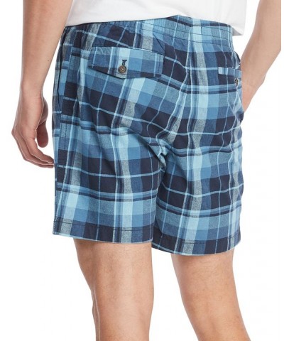 Men's Theo 7-inch Marley Plaid Short Blue $32.50 Shorts