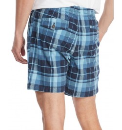 Men's Theo 7-inch Marley Plaid Short Blue $32.50 Shorts