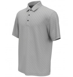 Men's Chambray Geo Jacquard Short-Sleeve Performance Polo Shirt Tradwinds $17.11 Polo Shirts