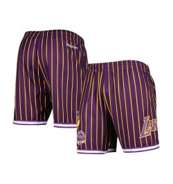 Men's Purple Los Angeles Lakers City Collection Heritage Mesh Shorts $39.10 Shorts