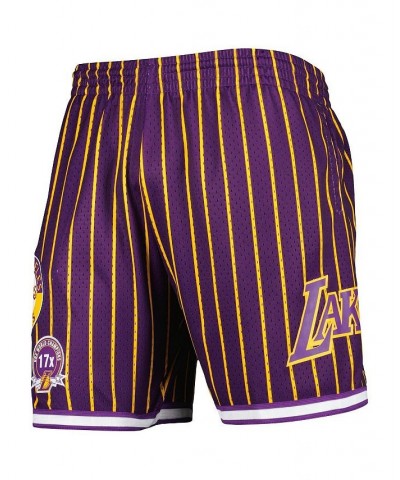 Men's Purple Los Angeles Lakers City Collection Heritage Mesh Shorts $39.10 Shorts