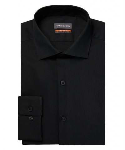 Men's Stain Shield Slim Fit Dress Shirt Black $16.40 Dress Shirts