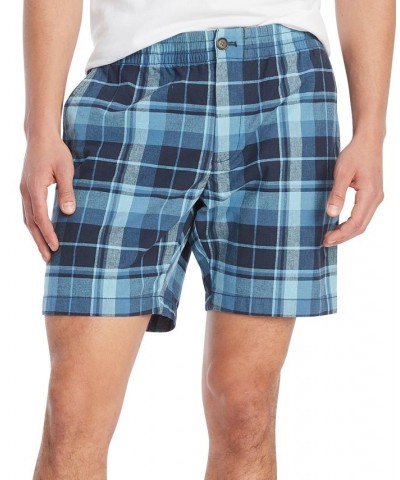 Men's Theo 7-inch Marley Plaid Short Blue $32.50 Shorts