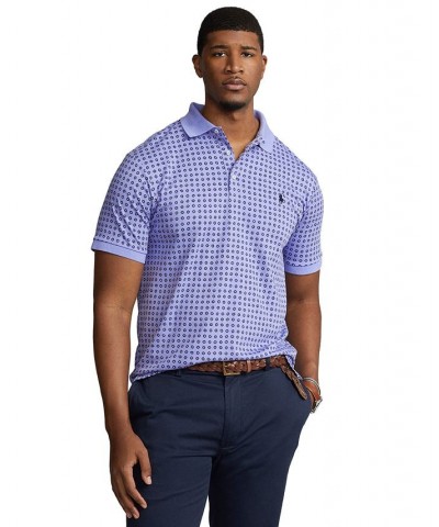 Men's Big & Tall Soft Cotton Polo Shirt Blue $48.60 Polo Shirts