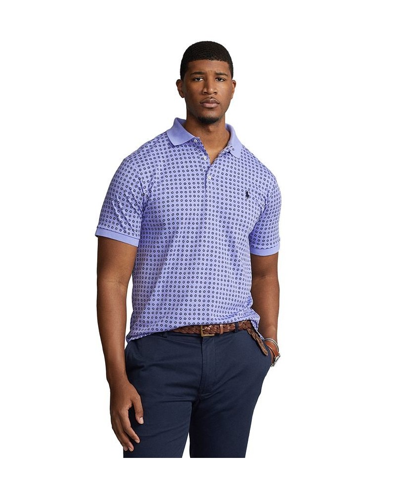 Men's Big & Tall Soft Cotton Polo Shirt Blue $48.60 Polo Shirts