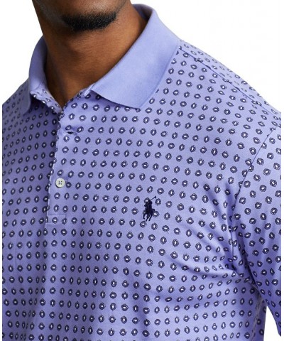 Men's Big & Tall Soft Cotton Polo Shirt Blue $48.60 Polo Shirts