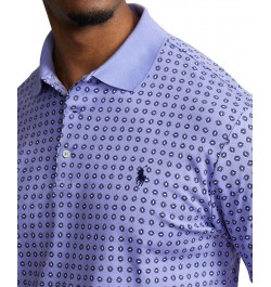 Men's Big & Tall Soft Cotton Polo Shirt Blue $48.60 Polo Shirts