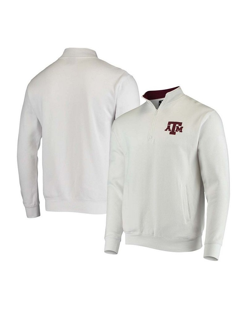 Men's White Texas A M Aggies Tortugas Logo Quarter-Zip Jacket $33.59 Sweatshirt