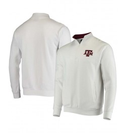 Men's White Texas A M Aggies Tortugas Logo Quarter-Zip Jacket $33.59 Sweatshirt