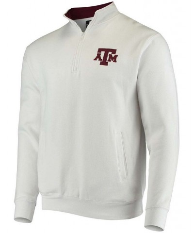 Men's White Texas A M Aggies Tortugas Logo Quarter-Zip Jacket $33.59 Sweatshirt