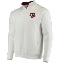 Men's White Texas A M Aggies Tortugas Logo Quarter-Zip Jacket $33.59 Sweatshirt