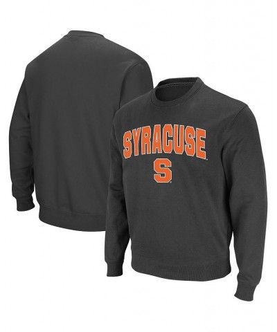 Men's Charcoal Syracuse Orange Arch & Logo Crew Neck Sweatshirt $35.99 Sweatshirt