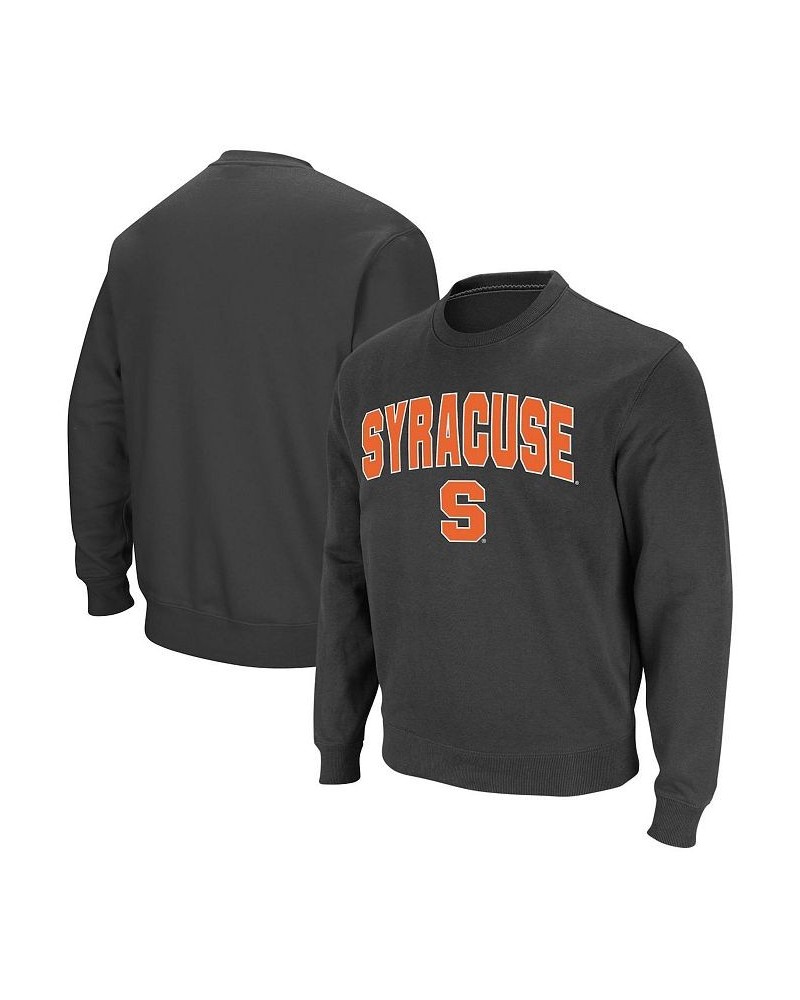 Men's Charcoal Syracuse Orange Arch & Logo Crew Neck Sweatshirt $35.99 Sweatshirt