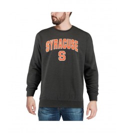 Men's Charcoal Syracuse Orange Arch & Logo Crew Neck Sweatshirt $35.99 Sweatshirt