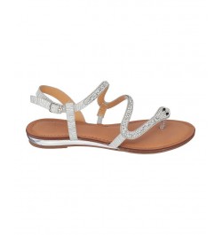 Women's Sky Flat Sandals Gray $31.50 Shoes