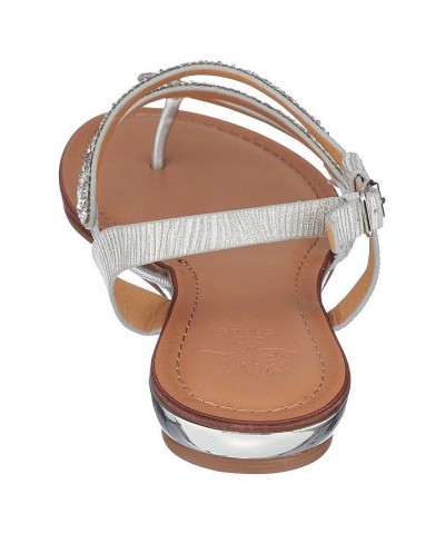 Women's Sky Flat Sandals Gray $31.50 Shoes